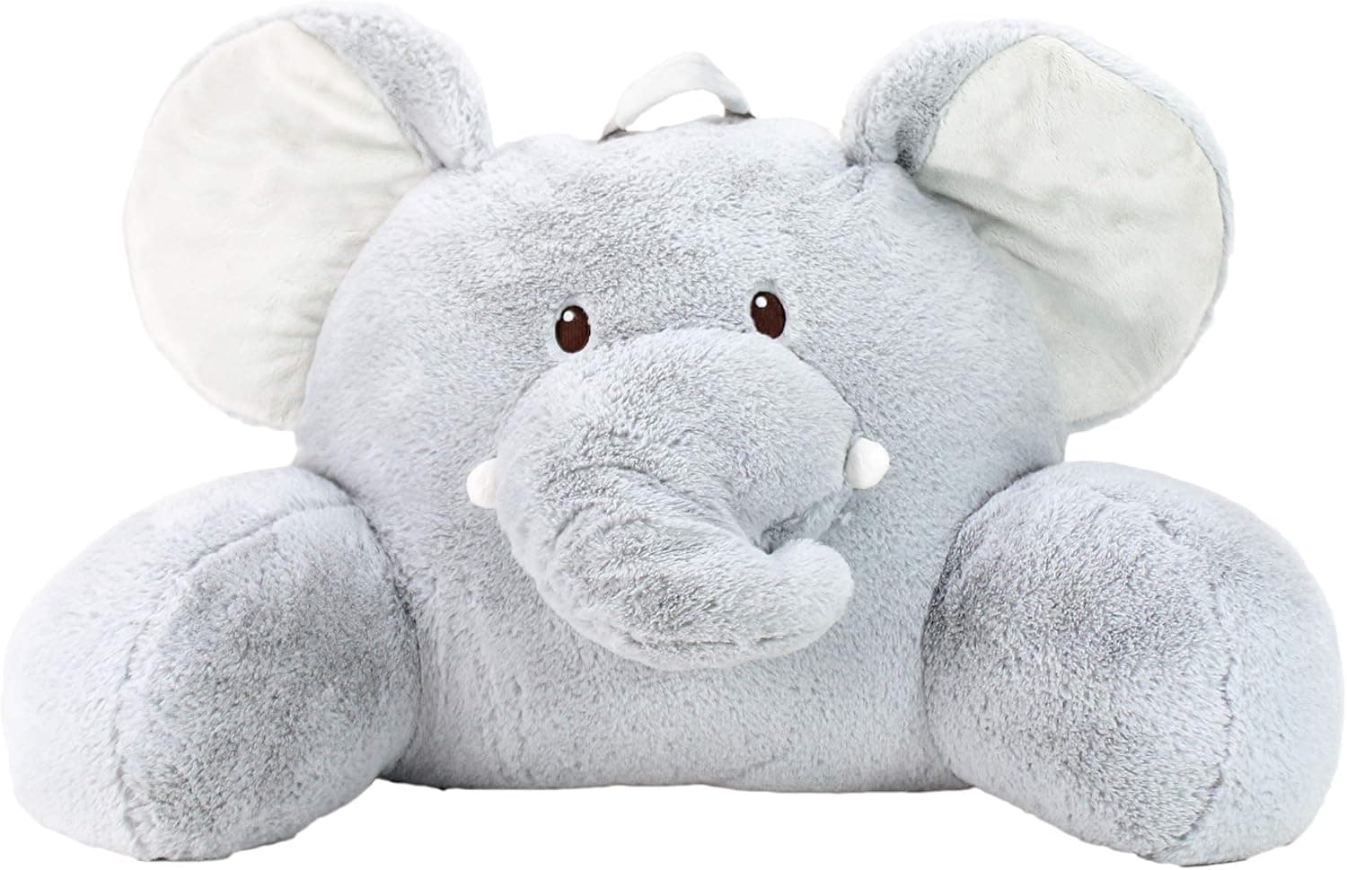 Soft Landing - Nesting Nooks - Premium Character Backrest with Carrying Handle & Back Pocket – Elephant Front