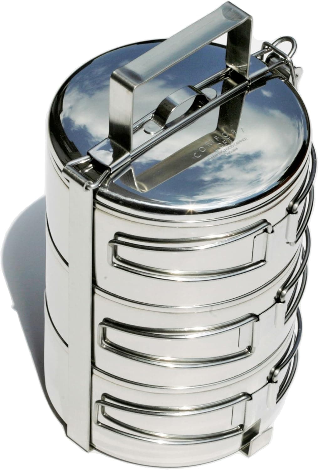 Comfort Loft Camping Food Carrier - Durable Pot Pan Bowls - Folding Handles - Camping Cookware Mess Kit Backpacking Gear & Hiking Outdoors Cooking Equipment