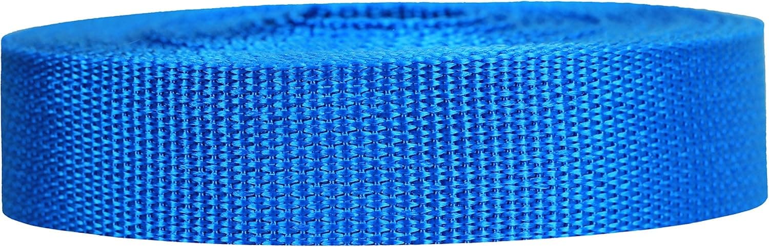 Strapworks Lightweight Polypropylene Webbing - Poly Strapping for Outdoor DIY Gear Repair, Pet Collars, Crafts – 1 Inch by 10, 25, or 50 Yards, Over 20 Colors