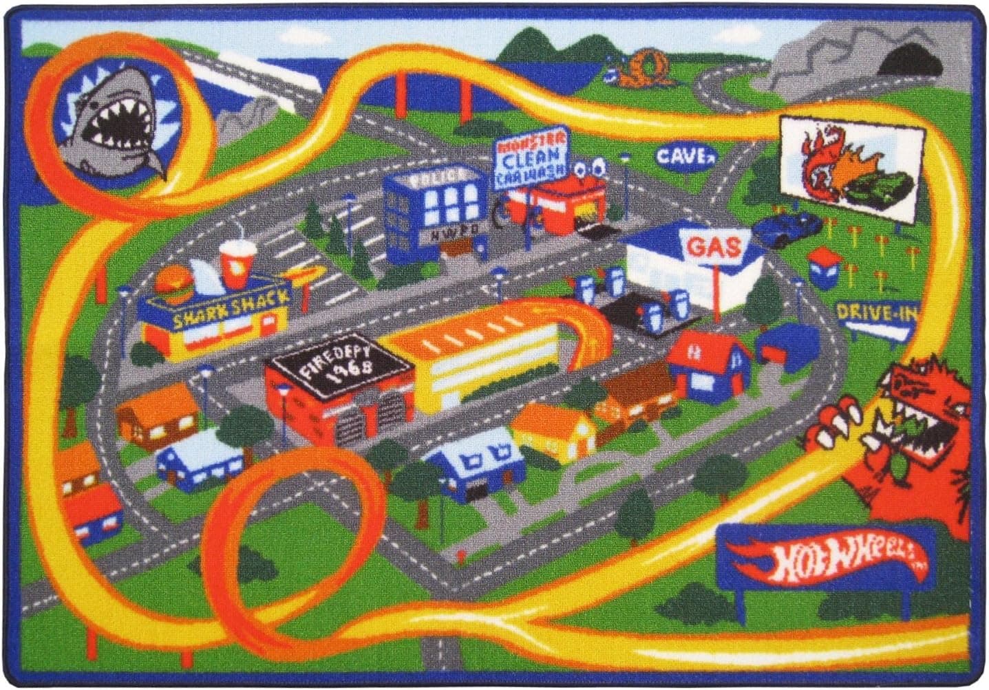 Hot Wheels Play Rug