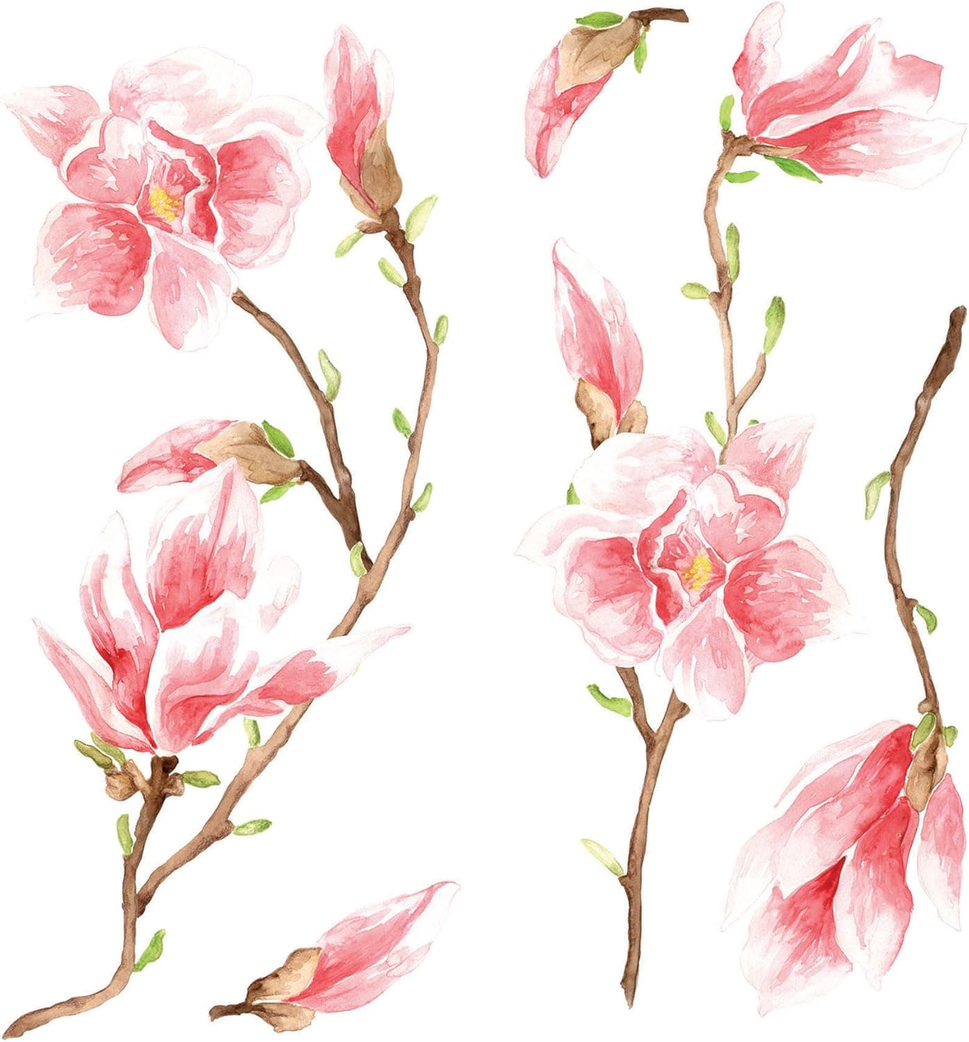 Crearreda CR-59155 Magnolia Wall Decal, Pink