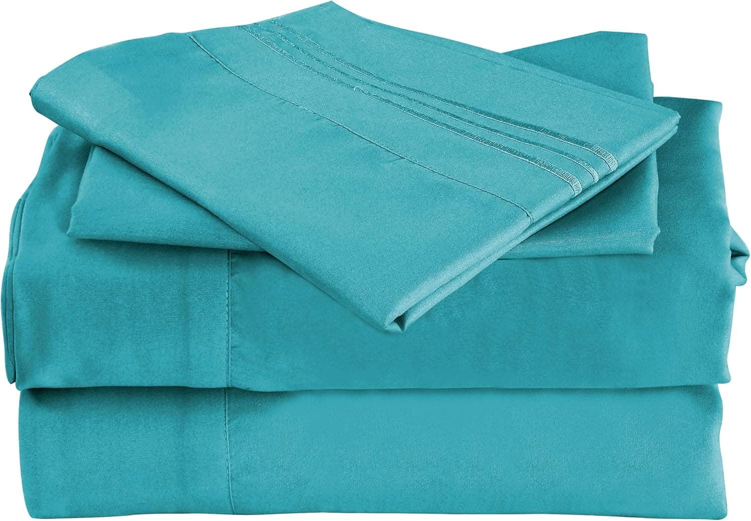 Mutlu Home Goods Queen Size -4 Piece- Beach Blue Bed Sheet Set Double Brushed Microfiber Luxury Bedding - Deep Pockets, Hypoallergenic, Fade, Wrinkle, Stain Resistant