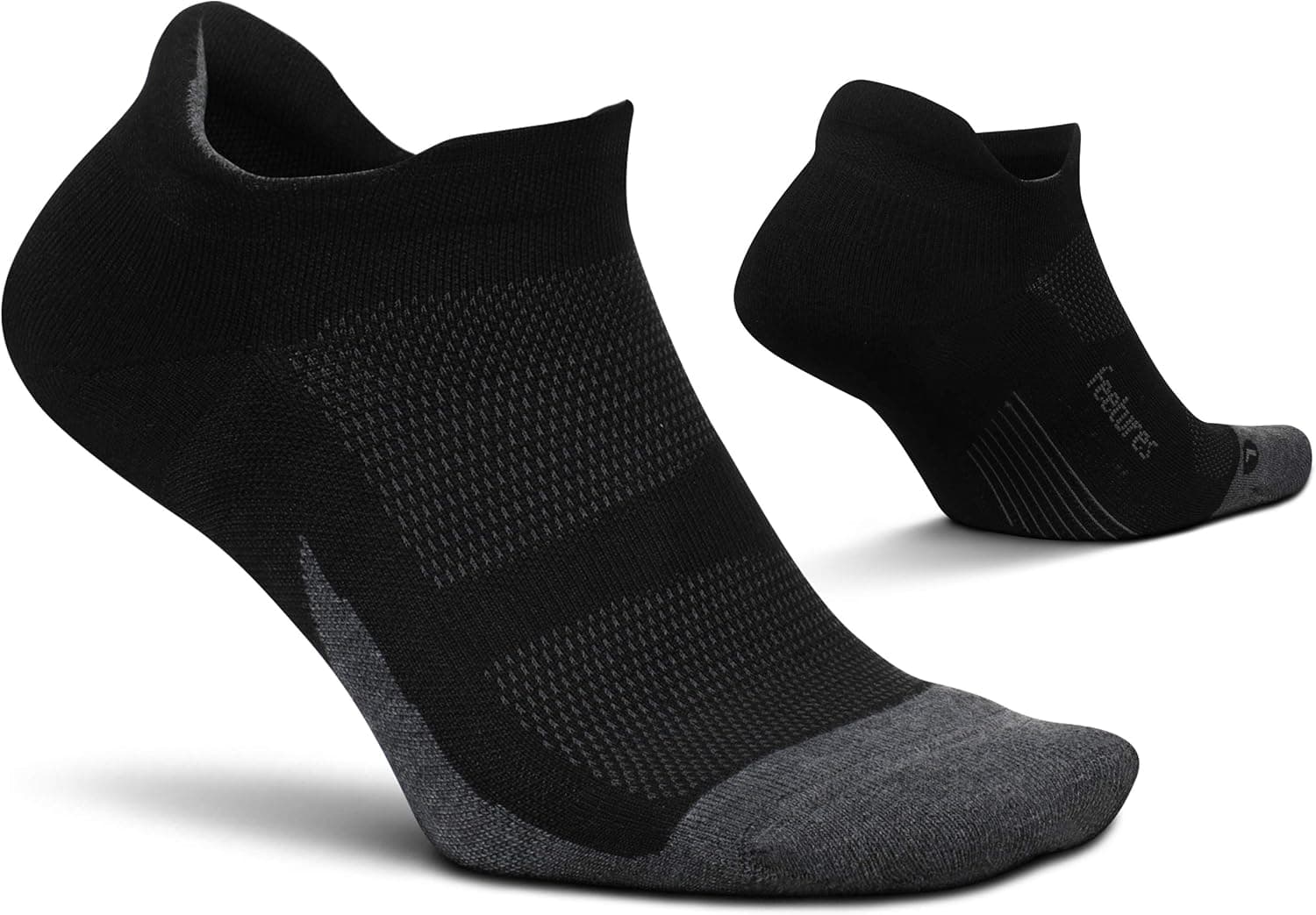 Feetures Elite Max Cushion No Show Tab - Running Socks for Men & Women - Athletic Compression Socks - Moisture Wicking