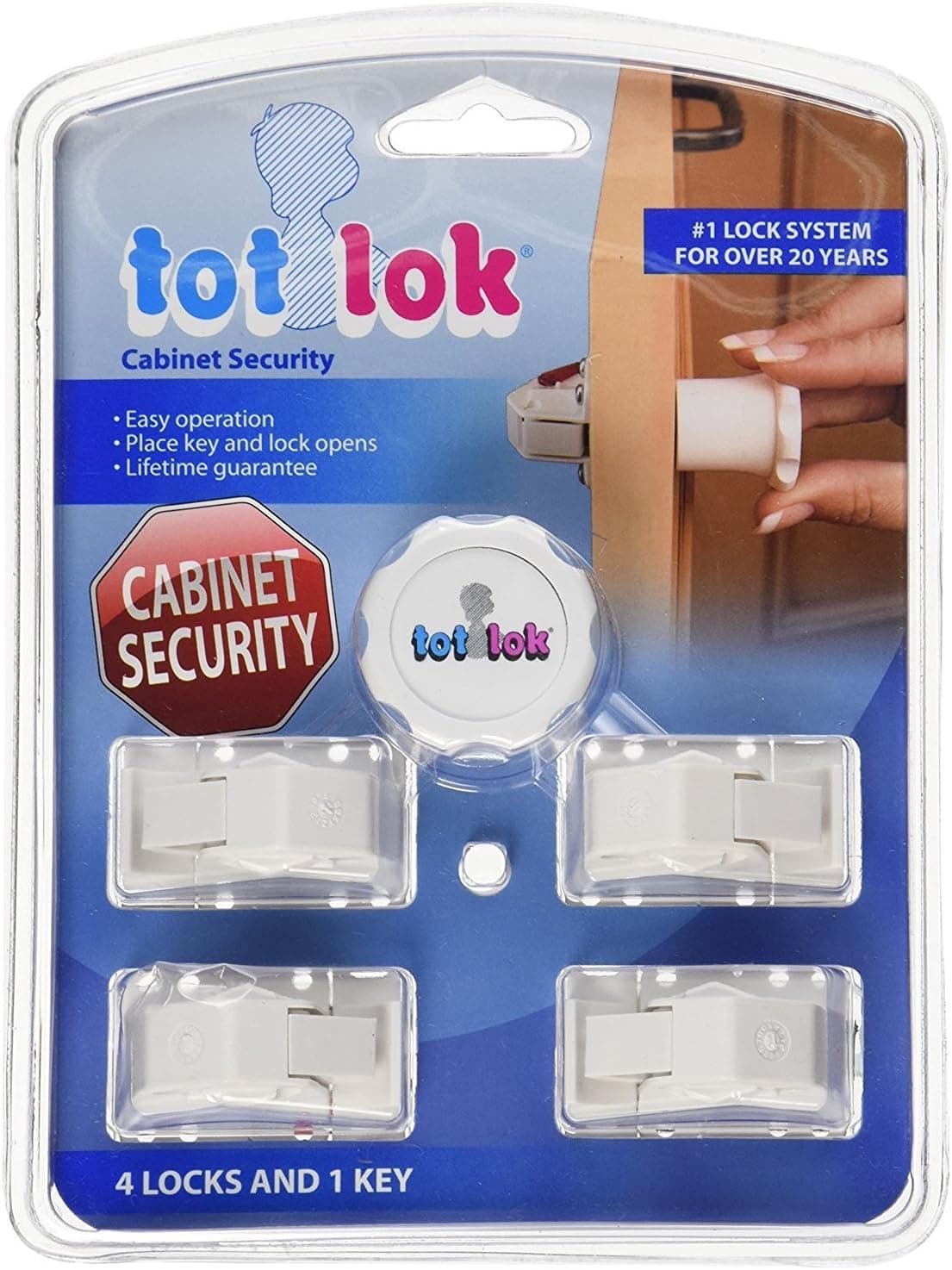 Rev-A-Shelf - TL-13401-R - Tot-Lock Cabinet Security 4 Lock and Single Key Assembly