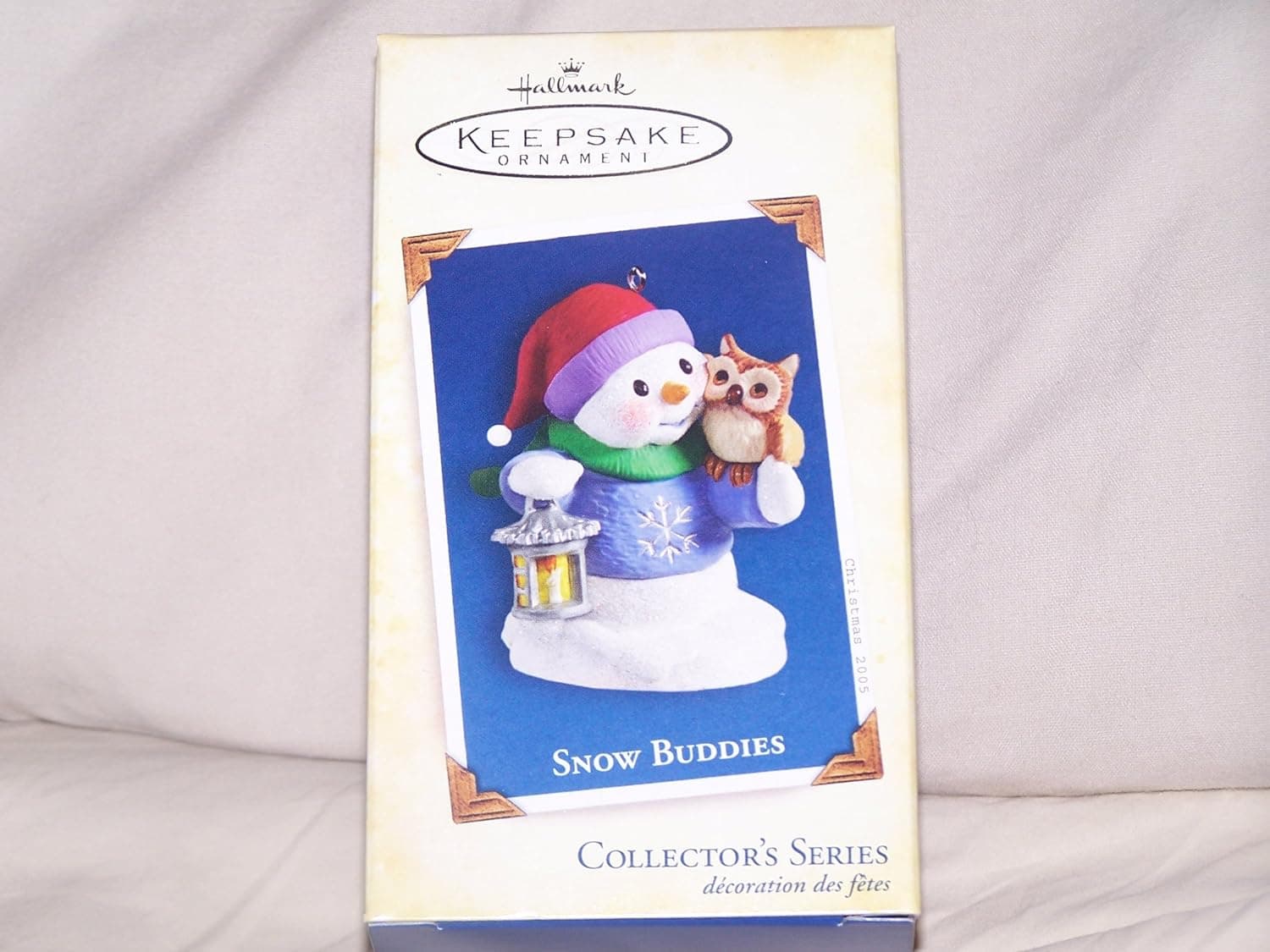 1 X SNOW BUDDIES #8 - OWL 2005 Hallmark Ornament QX2245