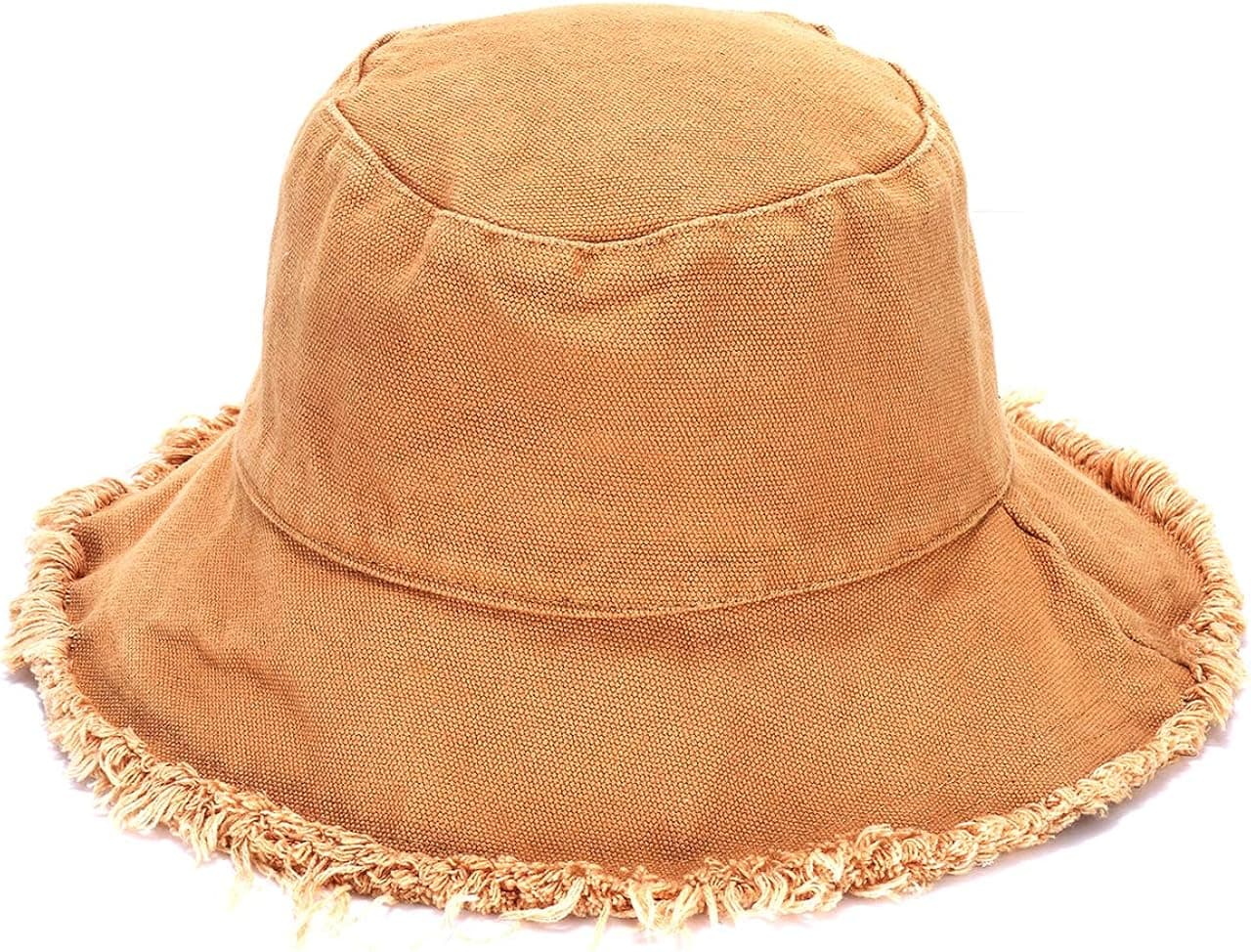 boderier Sun Hats for Women Summer Casual Wide Brim Cotton Bucket Hat Beach Vacation Travel Accessories
