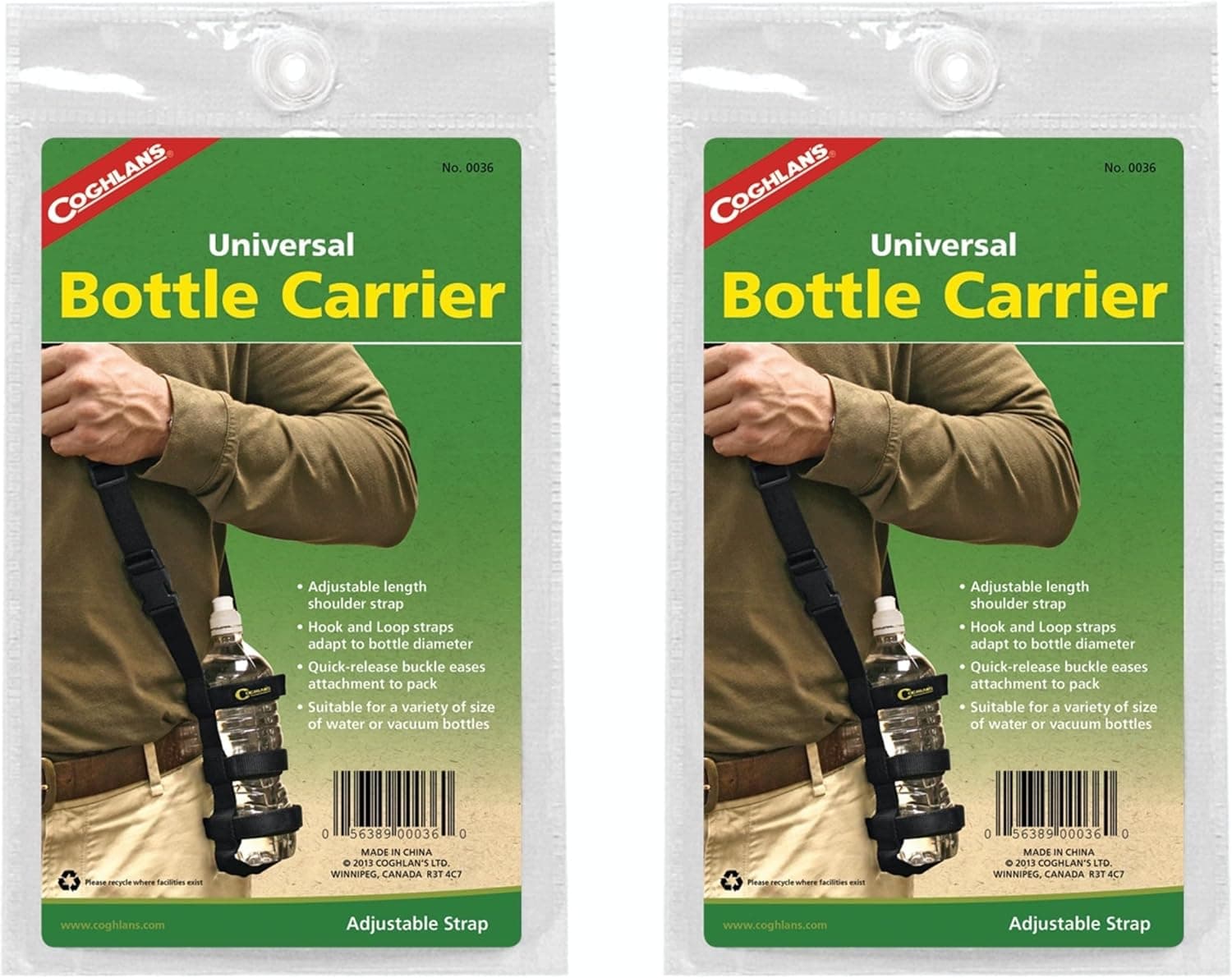 Coghlan's Universal Bottle Carrier w/Adjustable Strap (2-Pack)