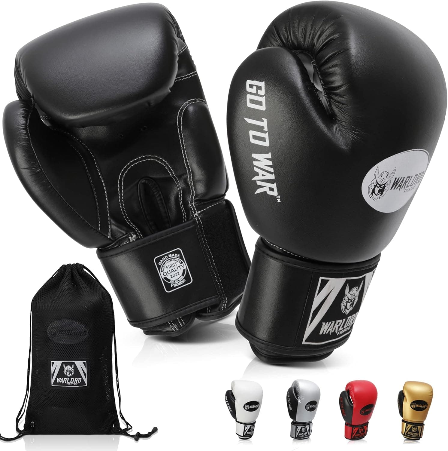 WARLORD Muay Thai Gloves Boxing Gloves for Men Boxing Gloves Women Muay Thai MMA Gloves Men Boxing Equipment Punching Bag Training, Kickboxing Gloves Boxing Equipment Boxing Bag Heavy Bag Gloves 16 oz