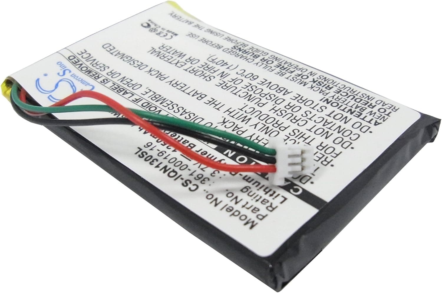 Cameron Sino 1250mAh Battery for Garmin Nuvi 1300, Garmin 1340T Pro Navigator