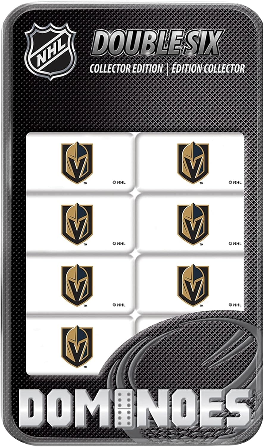 MasterPieces NHL Vegas Golden Knights Collector Edition Double Six Dominoes