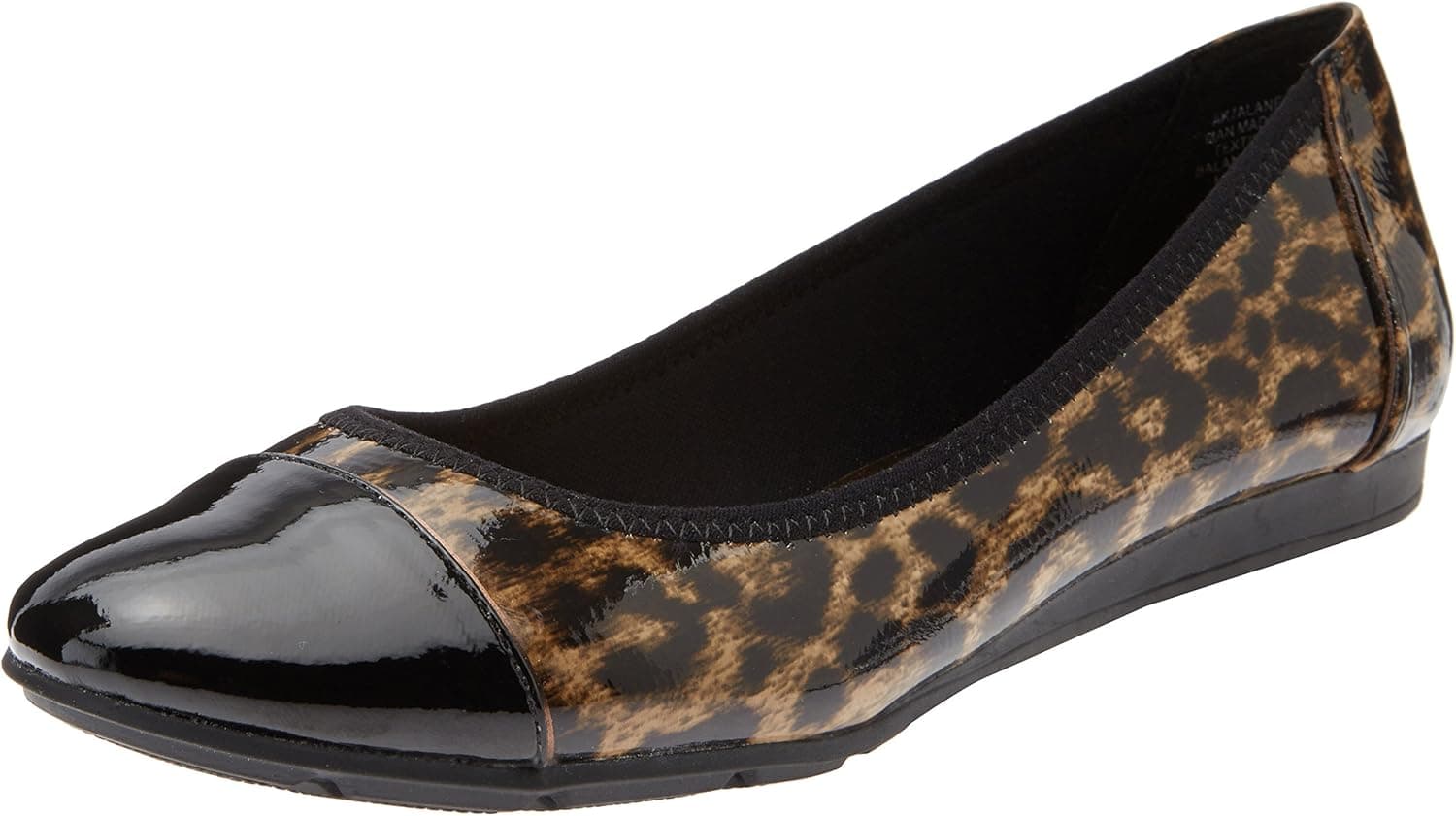 Anne Klein Sport Women's 7 Alaner Synthetic Ballet Flat,Black,10 M US
