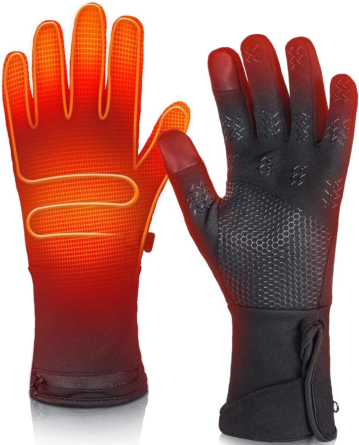 Heated Gloves, Heated Gloves for Women and Men Touchscreen, Liners with Rechargeable Battery Pack