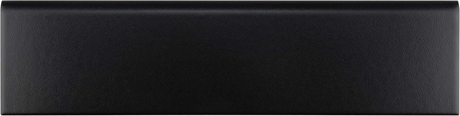 "SomerTile Battiscopa Matte Black 3-1/4" x 12-3/8" Ceramic Wall Trim Tile (25 tiles/25.78 Linear ft.)" (WOSBTMMB)