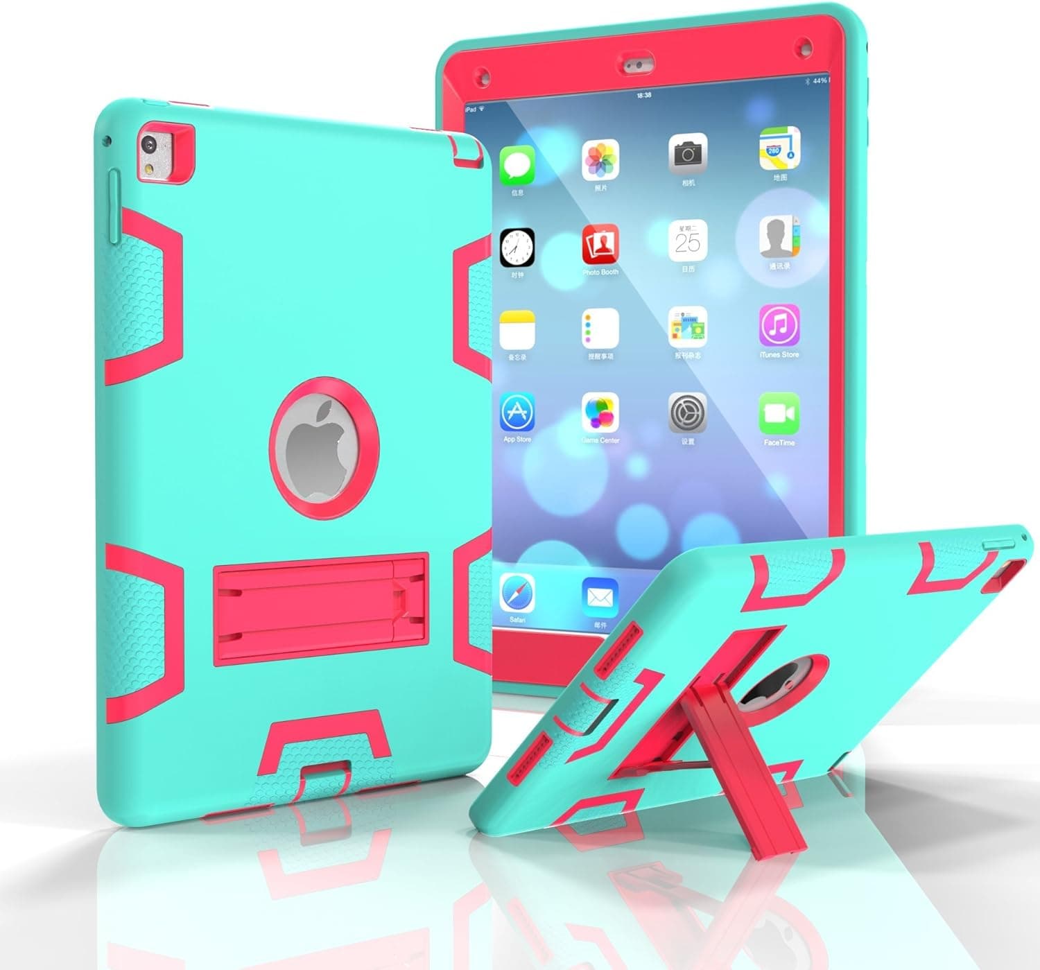 iPad Pro 9.7 inch Case, Anna Shop [Heavy Duty] 3in1 PC+Silicon Hybrid Protective [Kickstand Feature]Shock-Absorption / High Impact Resistant Armor Defender Case For iPad Pro 9.7 inch 2016 Release