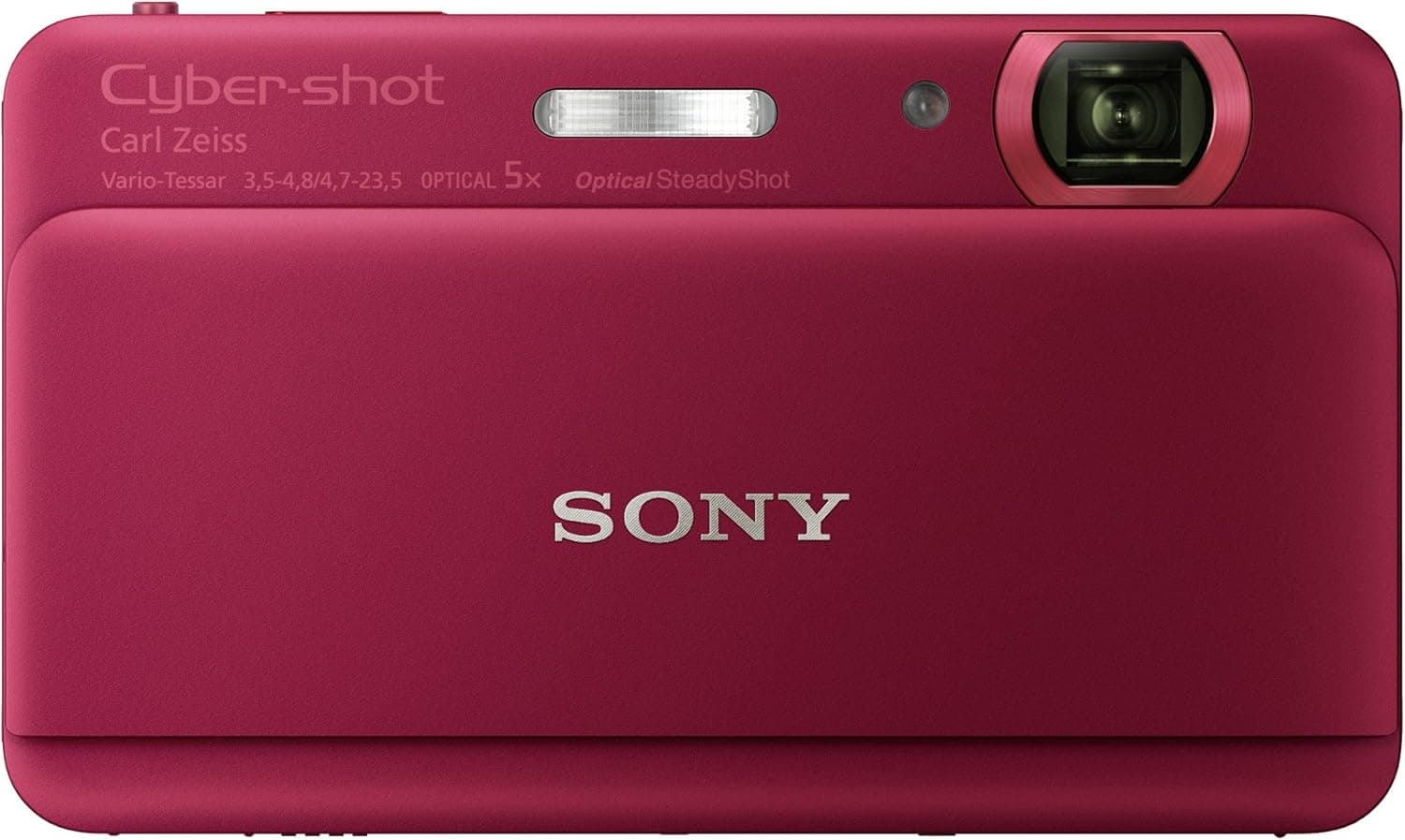 Sony Cyber-shot DSC-TX55 16.2 MP Slim Digital Camera with 5x Optical Zoom and 3.3-Inch OLED touch screen (Red)