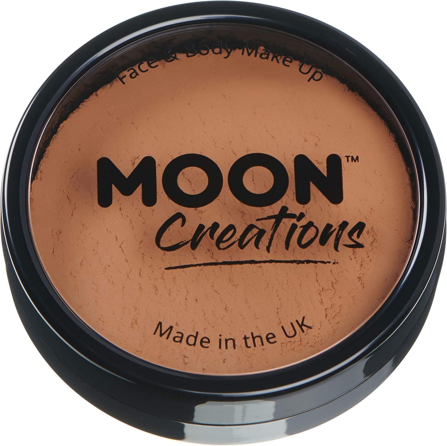 Moon Creations Pro Face & Body Paint Cake Pots Light Brown - Professional Water Based Face Paint Makeup for Adults, Kids - 1.26oz