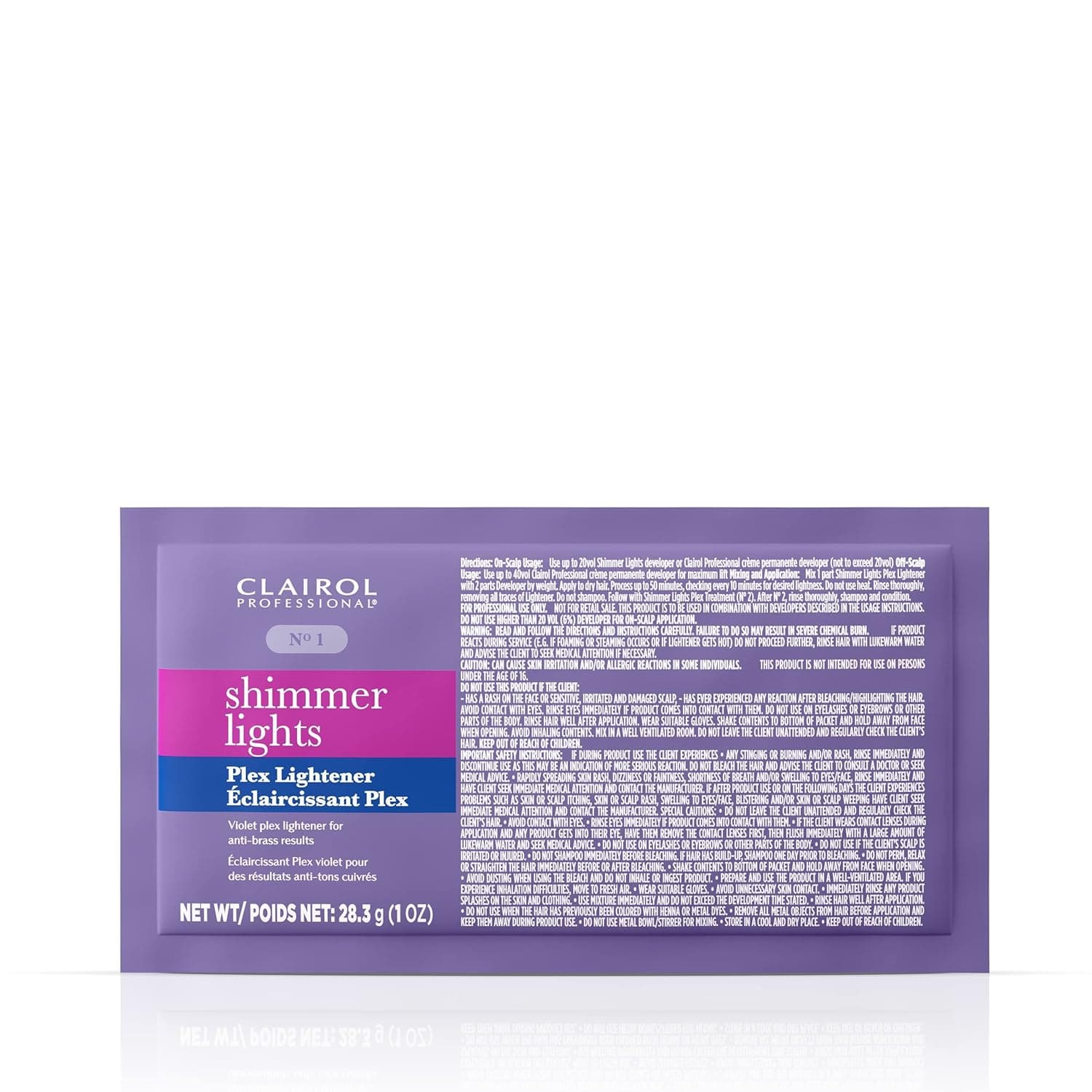 Clairol Professional Shimmer Lights Plex Lightener and Treatment for Cool Blonde Hair Results with Less Breakage* and Shiny Hair