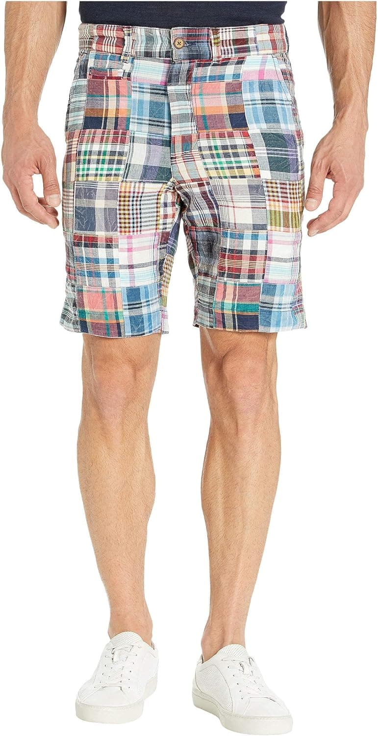 Vintage 1946 Men's Patch Madras Short, Red, 42