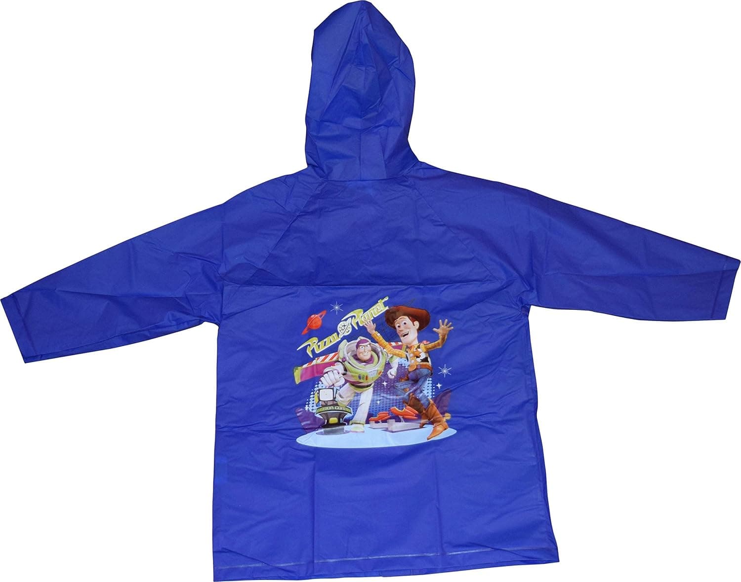 Toy Story Boy's Waterproof Hooded Raincoat (X-Large 7/8) Blue
