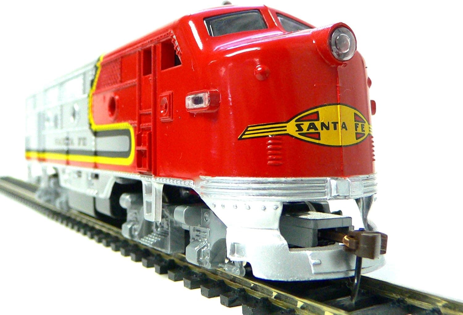 Model Power - Diesel F2-A Dual Drive, Powered w/Light -- Santa Fe - HO