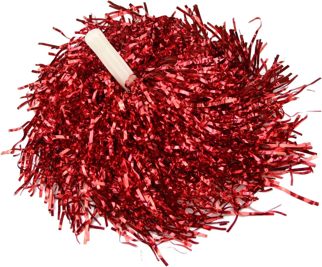 H:oter 1 Pair Straight Handle Cheerleading Pom Poms Party Costume Accessory Sports Set, 0.05 LB/Pieces