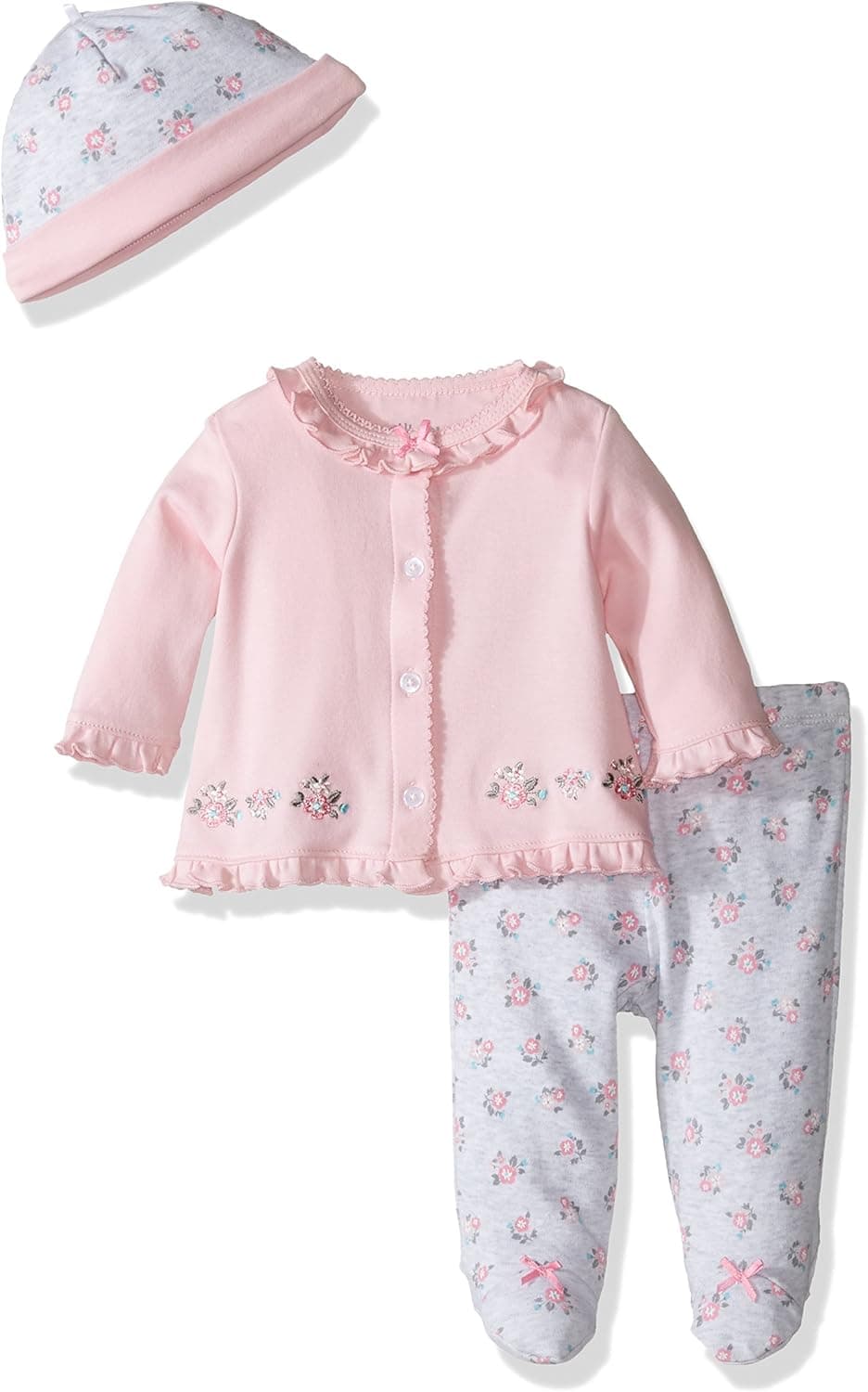 Little Me Baby Girls' 3 Piece Cardigan Set
