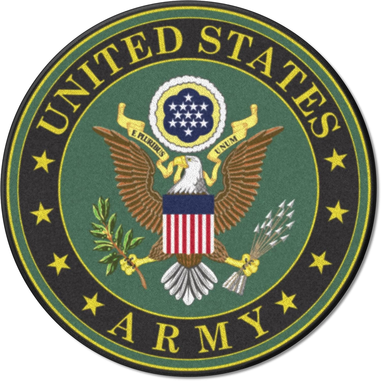 FANMATS 10179 U.S. Army 44in. Round Rug - Home Decor