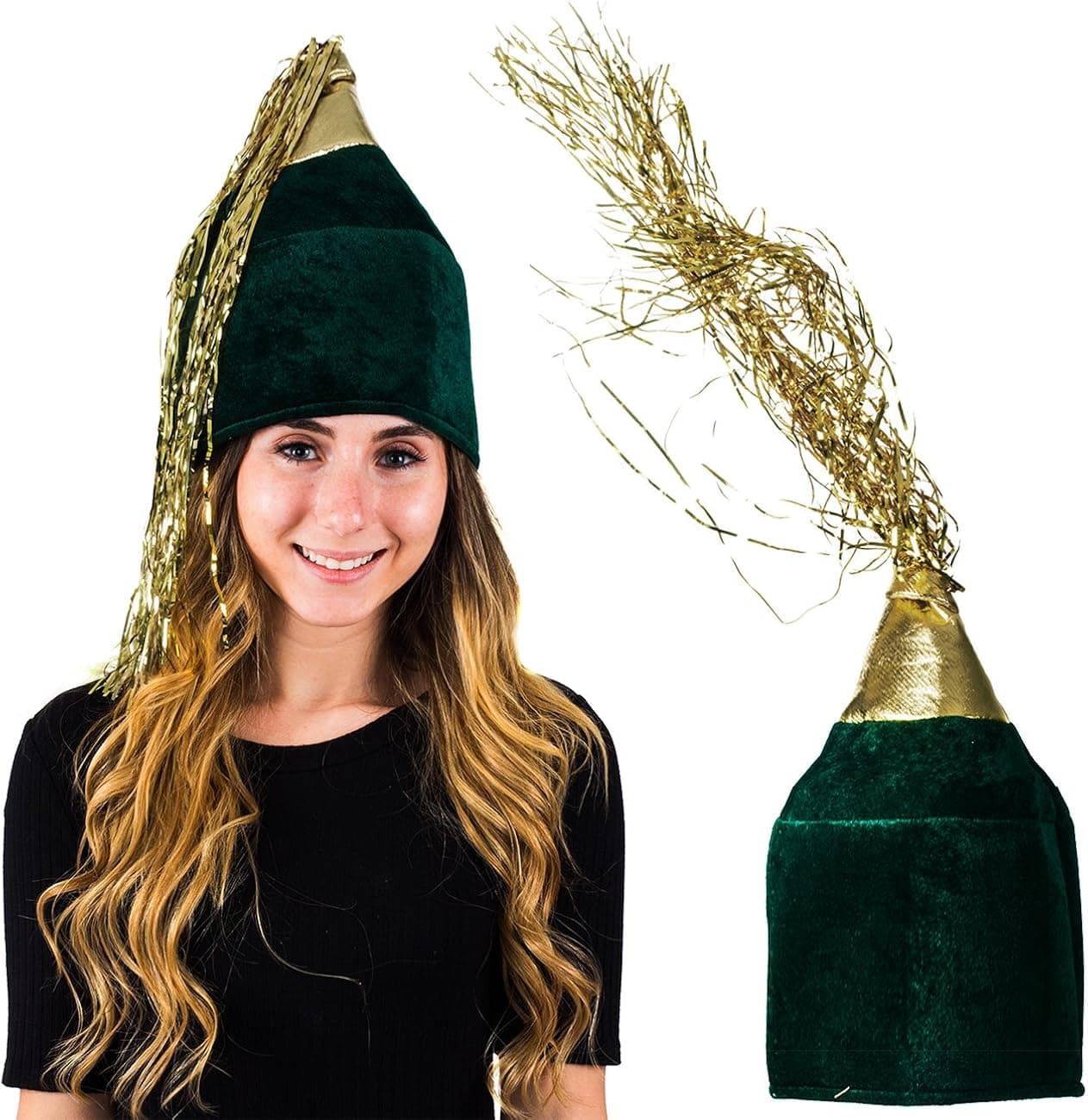 Tigerdoe Champagne Bottle Costume Hat- Bottle Head Hat - Costume Hats - Champagne Bottle Costume