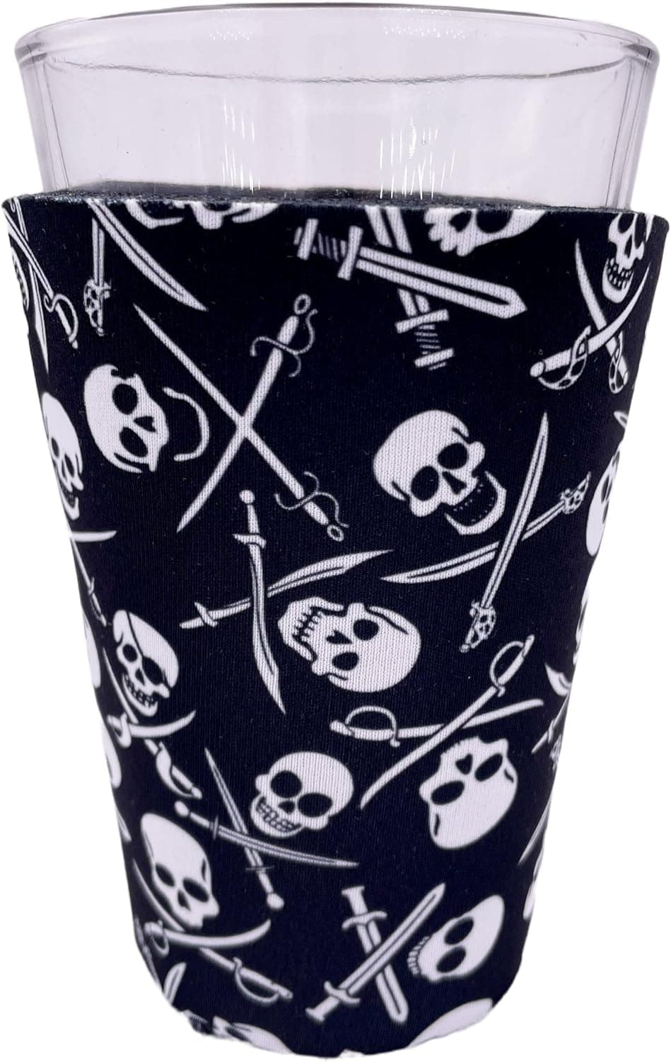 Pirate Pattern Pint Glass Coolie (1)