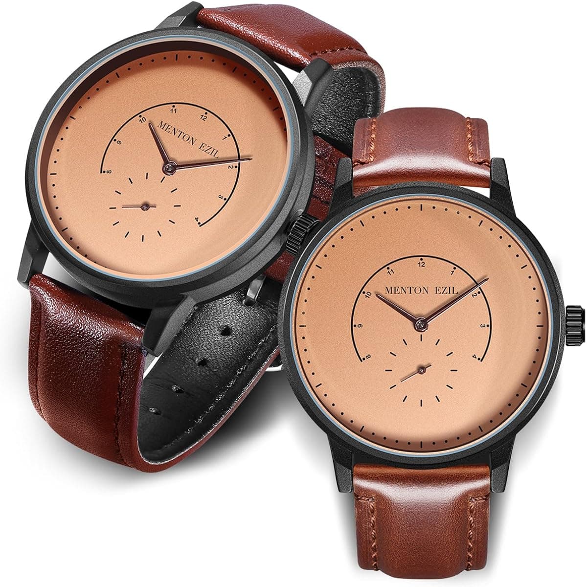Waterproof Quartz Analog 3-Hand Watch,Classic and Elegant,Fashion ,Wrist Watch for Women by M.E (Dark Brown-2403)