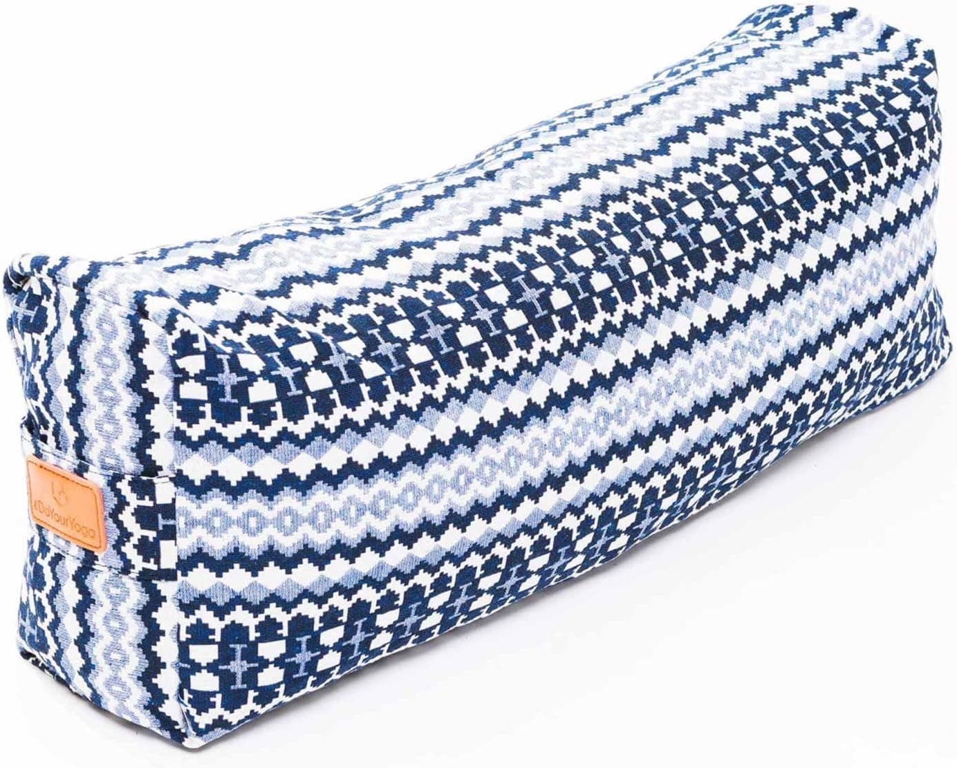 #DoYourYoga Rectangular Yoga Bolster »Paravati« with Organic Spelt Hull / 26.4" x 5.1" – Yoga Cushion/zafu/Meditation Cushion/Meditation mat/high Sitting Comfort/Machine Washable & Skin-Friendly.