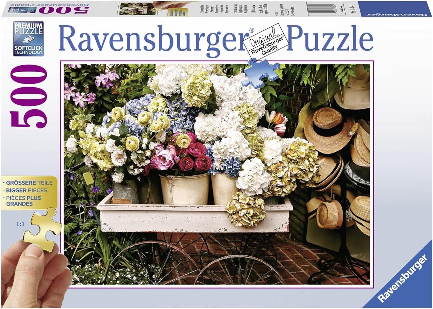 Ravensburger Flowers and Hats Jigsaw Puzzle (500 Piece)