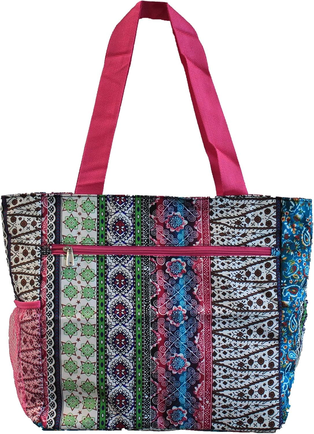 World Traveler 13.5 Inch Beach Bag, Bohemian, One Size