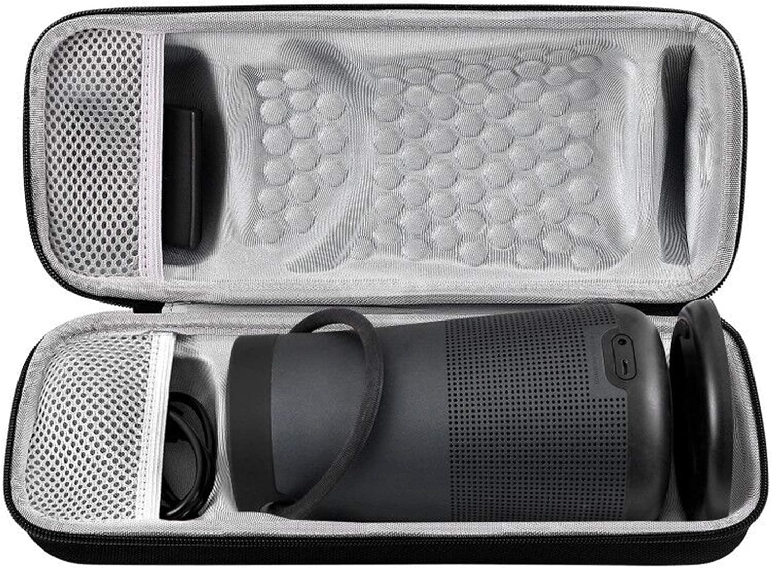 Speaker Case Compatible for Bose SoundLink Revolve+ Portable & Long-Lasting Bluetooth 360 Speaker. Fits for Charging Cradle, AC Adaptor and USB Cable(Box Only)