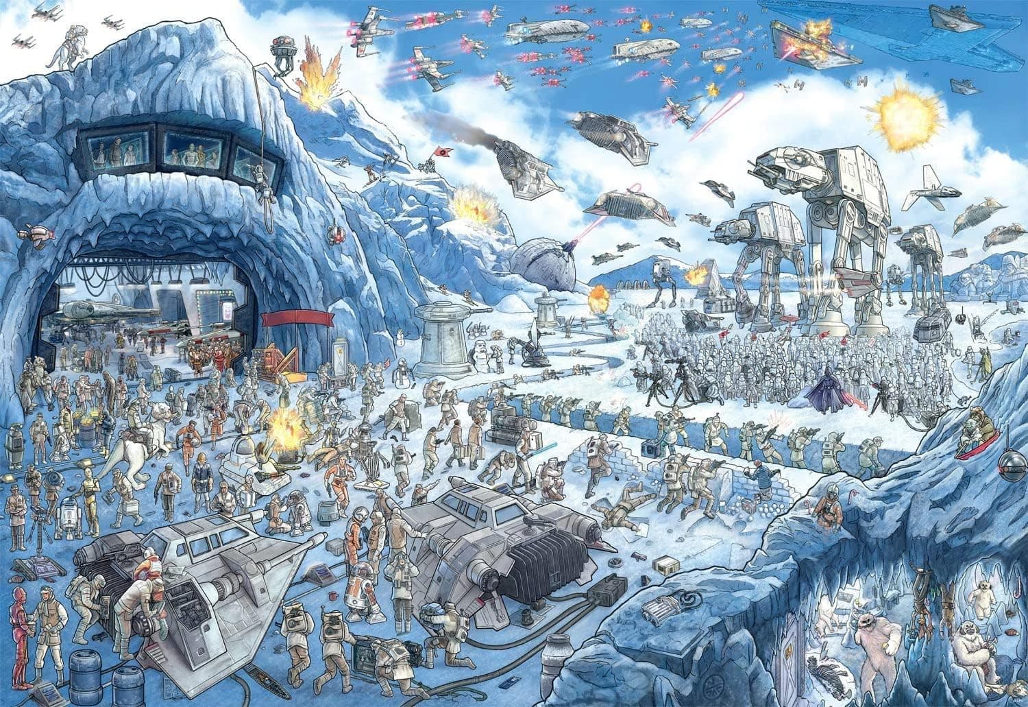 ymaotrade DIY Puzzles 1000 Pieces Ninesanding Star War Home Wall Decoration Wooden Puzzle for Adults 75X50CM