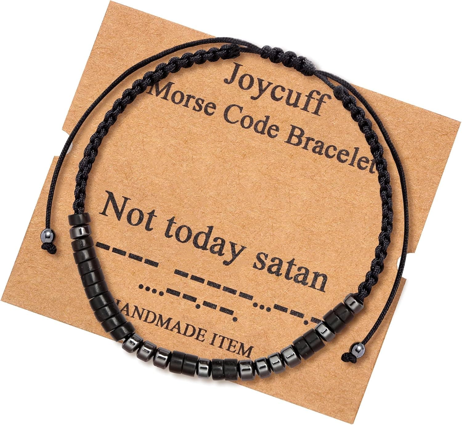 JoycuFF Inspirational Morse Code Bracelets for Men Women Mothers Day Fathers Day Birthday Christmas Gifts for Mom Mother Father Daughter Aunt Grandmother Jewelry Cord Wrap Memorial Graduation
