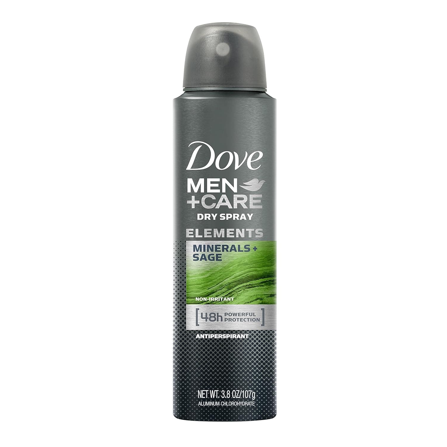 Dove Men+Care Elements Antiperspirant Dry Spray, Minerals + Sage, 3.8 Ounce