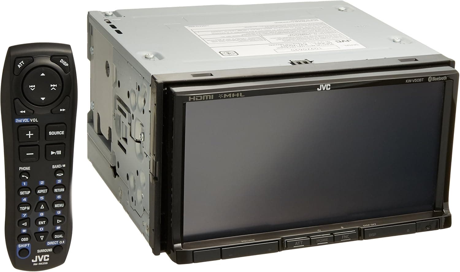 JVC KWV50BT 7-Inch LCD Touch Screen Monitor In-Dash Receiver system with Bluetooth
