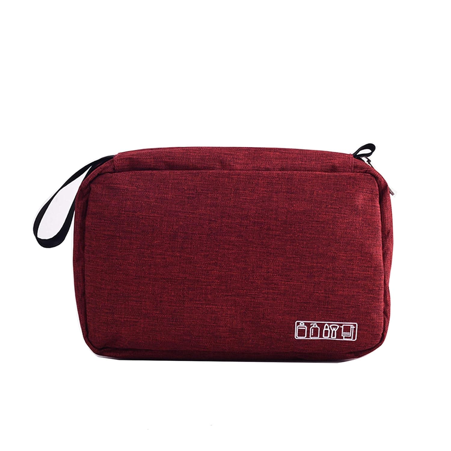 Hanging Travel Wash Bag for Men and Women,Toiletry Bag (Red)