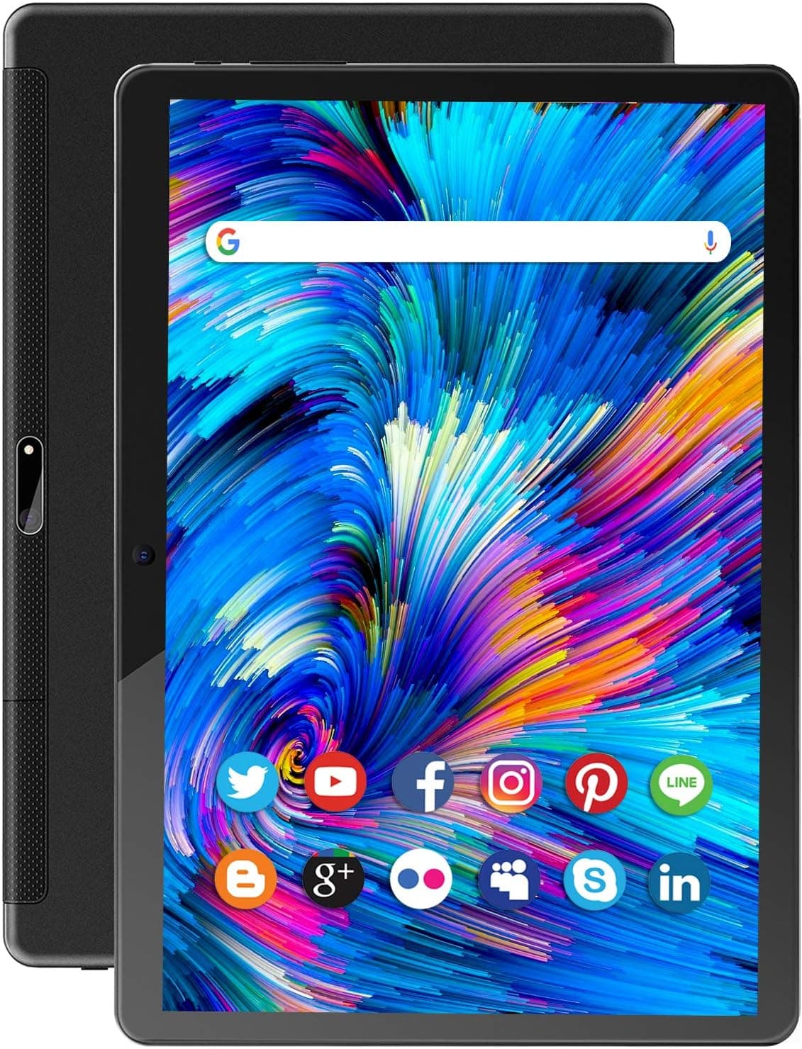 Tablet 10 Inch, Octa-Core Android 9 1920x1200 HD Touchscreen Tablets with 5G WiFi,6000mAh Battery, 32GB ROM 128GB Expand Storage, Dual Camera. Bluetooth/GPS/FM/OTG/Google Certified,(Blue)