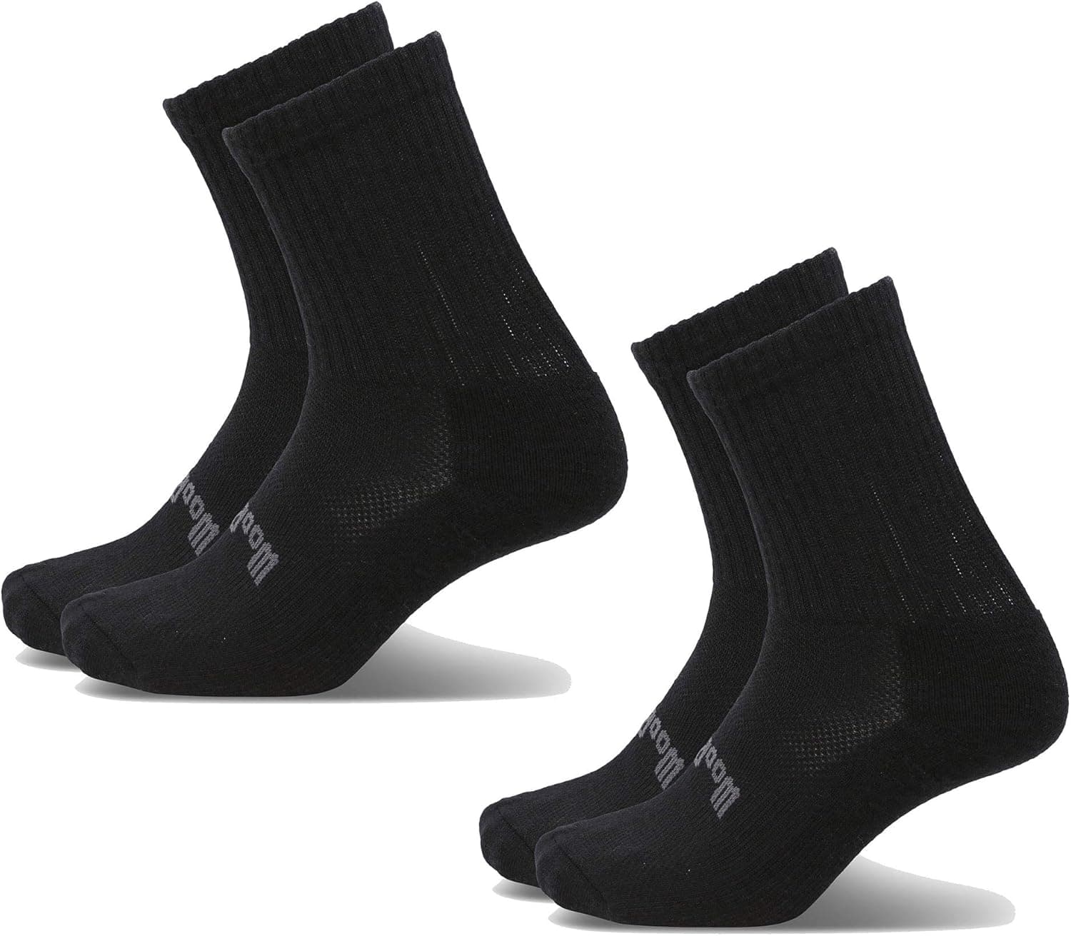 Woolly Clothing Merino Wool Outdoor Air Sock - [ 2 Pairs ] - Moisture wicking, anti-odor, go anywhere sock