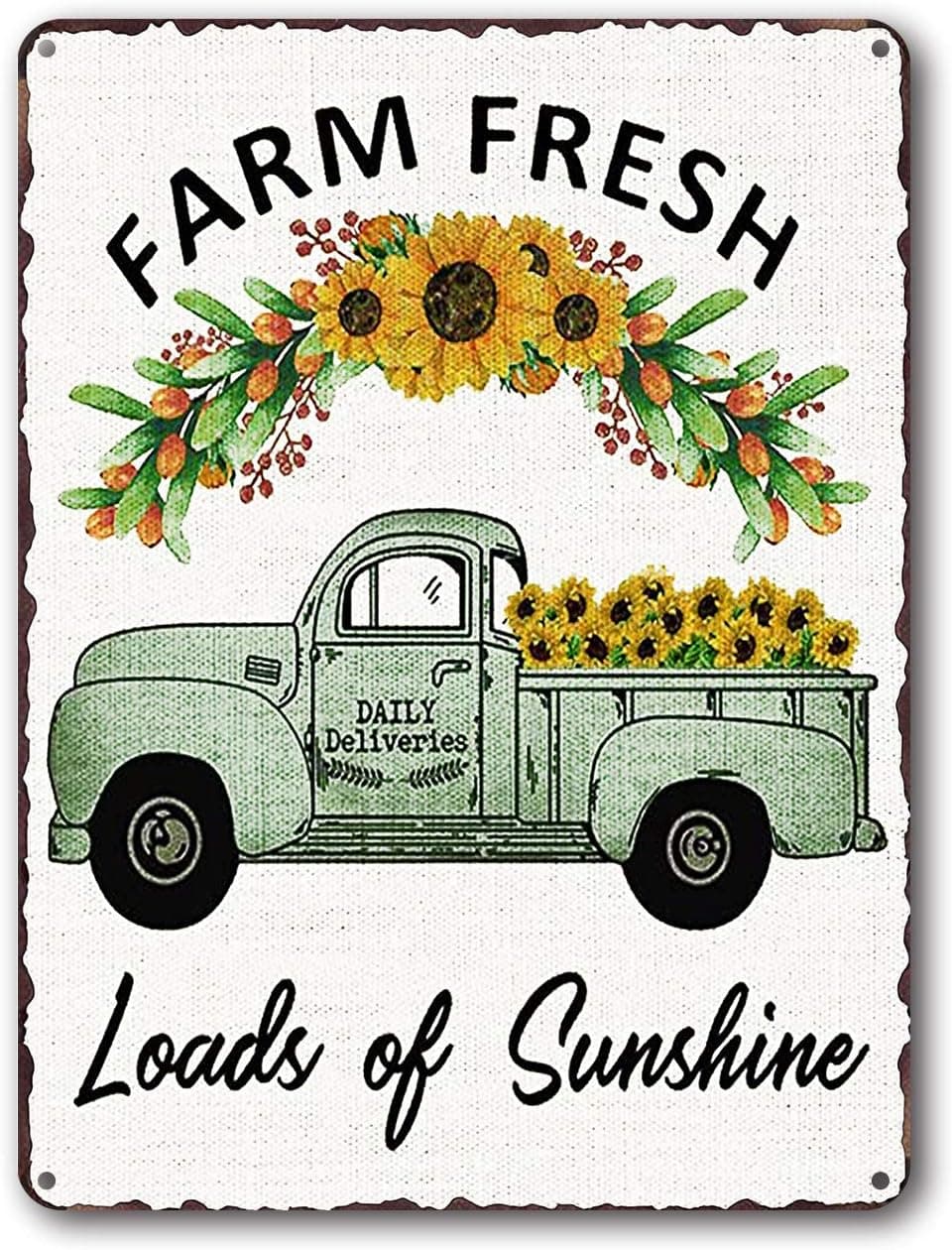 Goutoports Sunflower Decor - Vintage Home Decor Accents For Your Room Decoration Unique Accessories Tin Sign - Cool Stuff Cute Room Decor Suitable Wall Of Bedroom Bathroom Kitchen Coffee Store Laundry Home Garage Backyard - Sunflower07 - 7.9x11.8 Inch