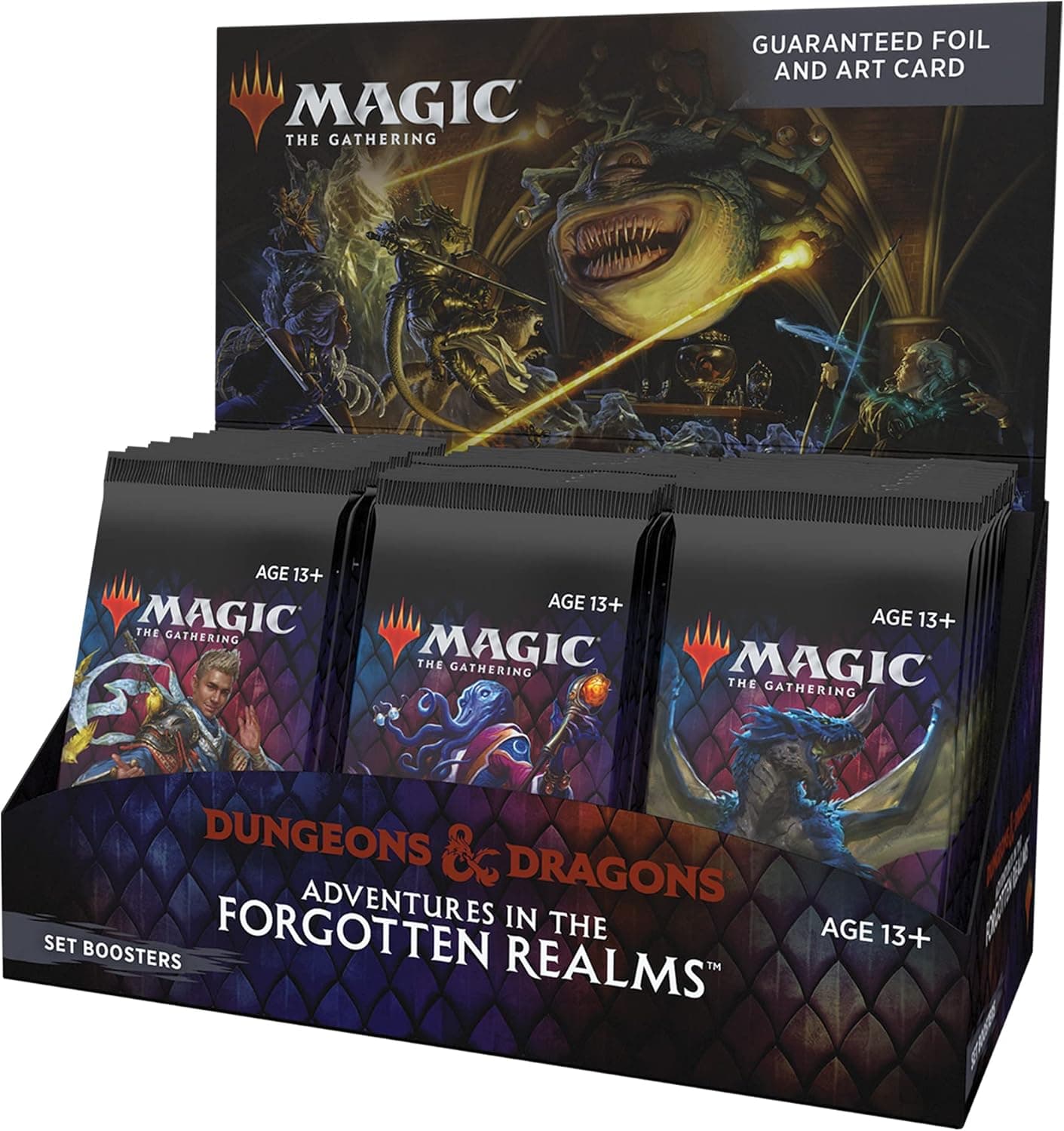 Magic: The Gathering Adventures in the Forgotten Realms Set Booster Box | 30 Packs (360 Magic Cards), Black