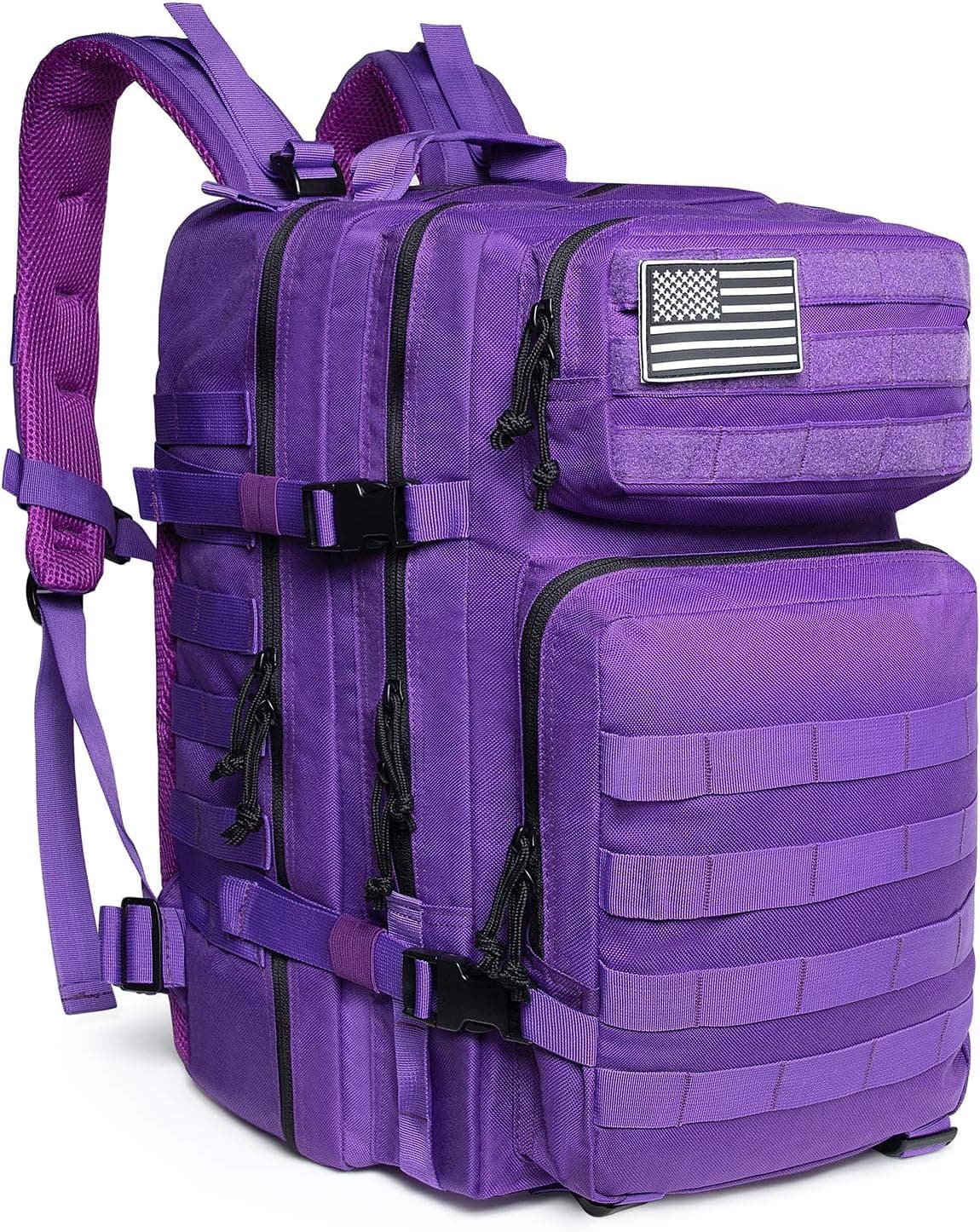 QT&QY 45L Military Tactical Backpacks Molle Army Assault Pack 3 Day Bug Out Bag Hiking Treeking Rucksack…