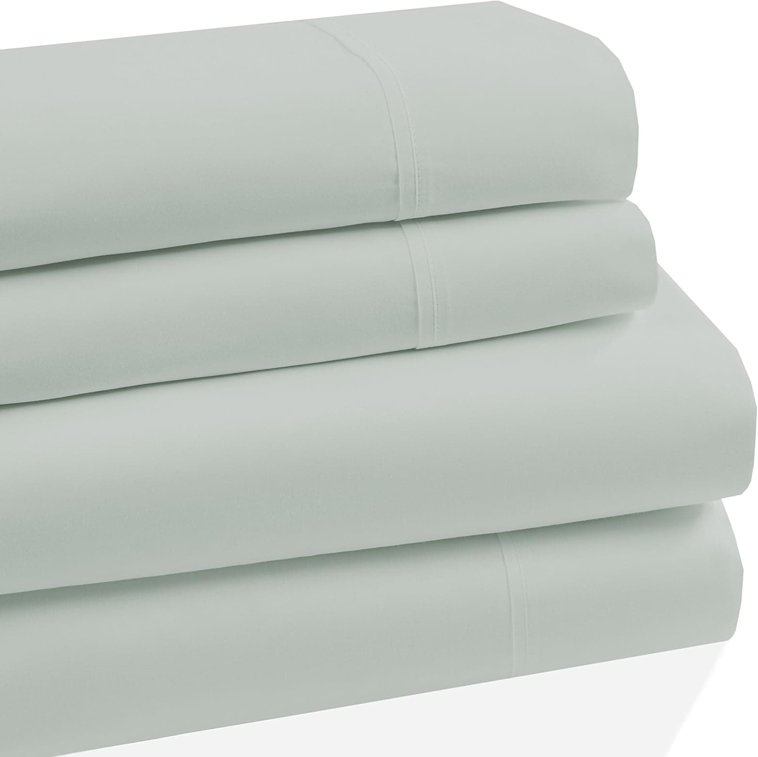 Westbury Manor 400 Thread Count 100% Combed Cotton 4 Piece Sheet Set, Soft Sateen Weave,Queen Sheet Set, Egyptian Quality Cotton, Deep Pockets,Hotel Collection,Luxury Bedding, Ocean Blue