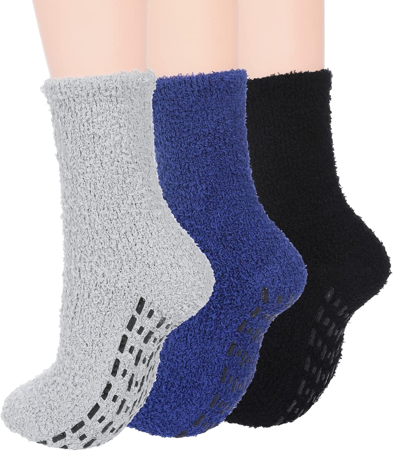 Zando Womens Fuzzy Socks Warm Slipper Socks Winter Fluffy Socks Cozy Fuzzy Socks Athletic Fleece Socks Cute Crew Socks