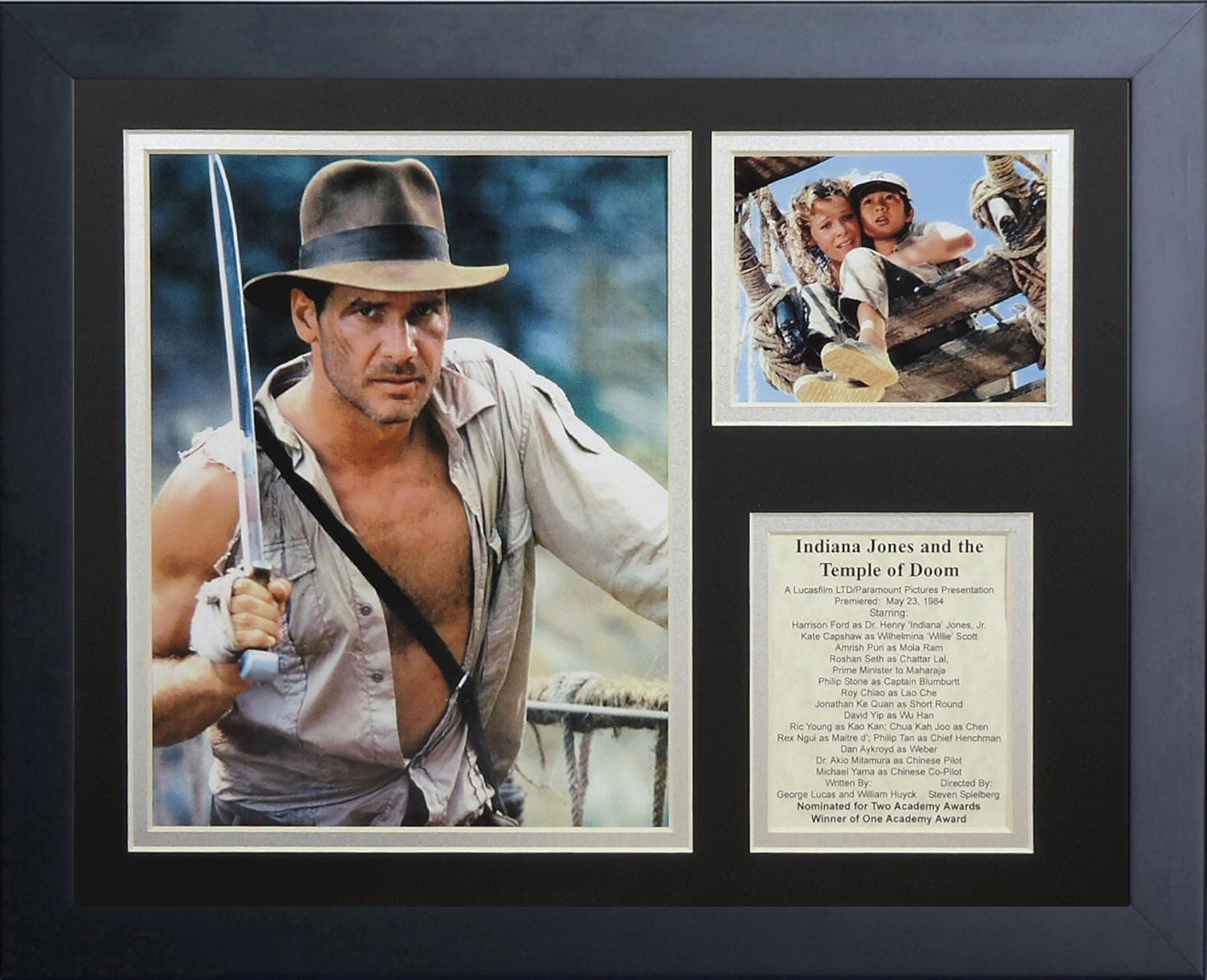 Legends Never Die "Indiana Jones Temple of Doom Framed Photo Collage, 11 x 14-Inch (16202U)