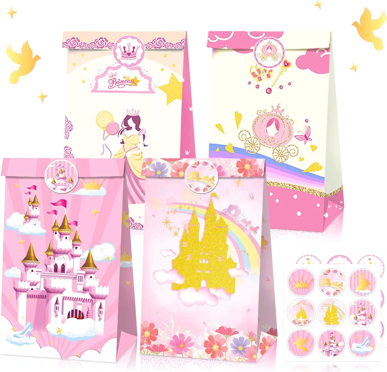24 PCS Little Princess Party Supplies Little Princess Party Favor Bags Princess Birthday Party Supplies Little Princess Birthday Party Favors