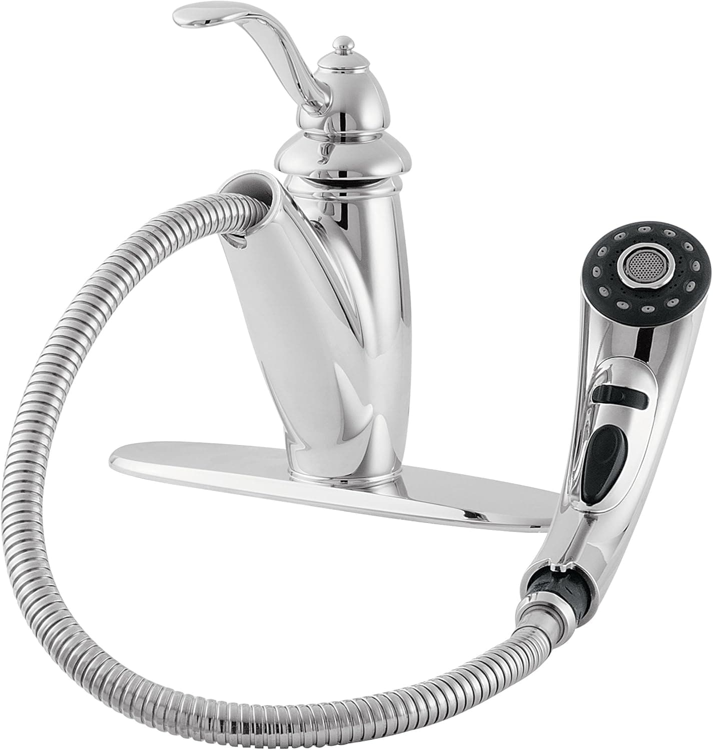 Price Pfister 53270CC Marielle Single-Handle Kitchen Faucet with Pull-Down Spout Sprayer, Chrome