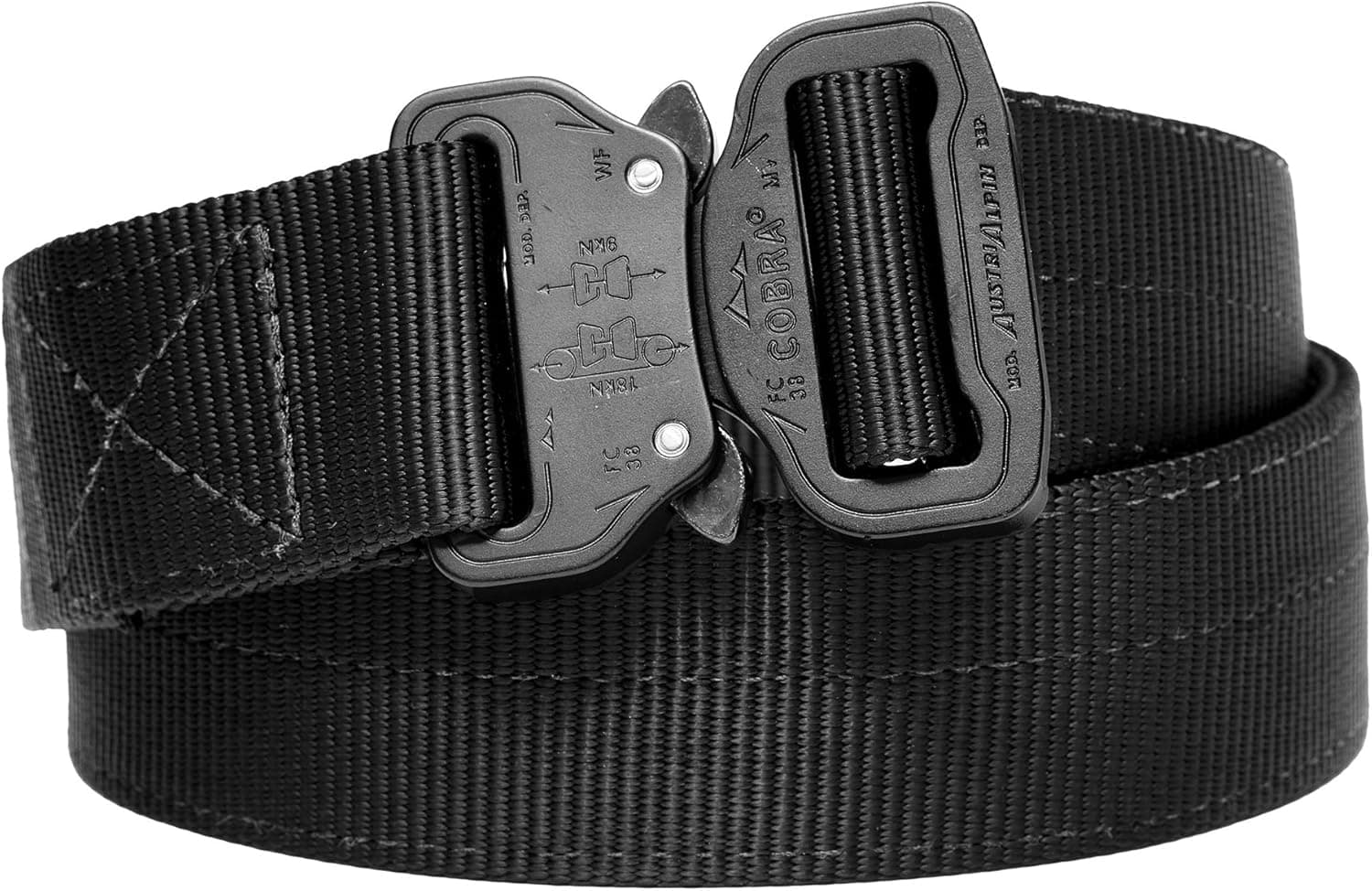Klik Belts Tactical Belt –2 PLY 1.5" Nylon Heavy Duty Belt Quick Release Cobra© Buckle - Unisex